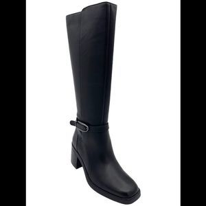 Naturalizer Women's Elliot Knee High Boot Black Leather - Wide